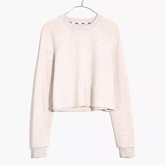 Madewell Mwl Airyterry Crop Sweatshirt 